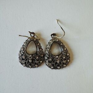 Elegant Silver Teardrop Earrings